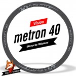 Road Bicycle Wheels Rim Decal Stickers for Vision Metron 40